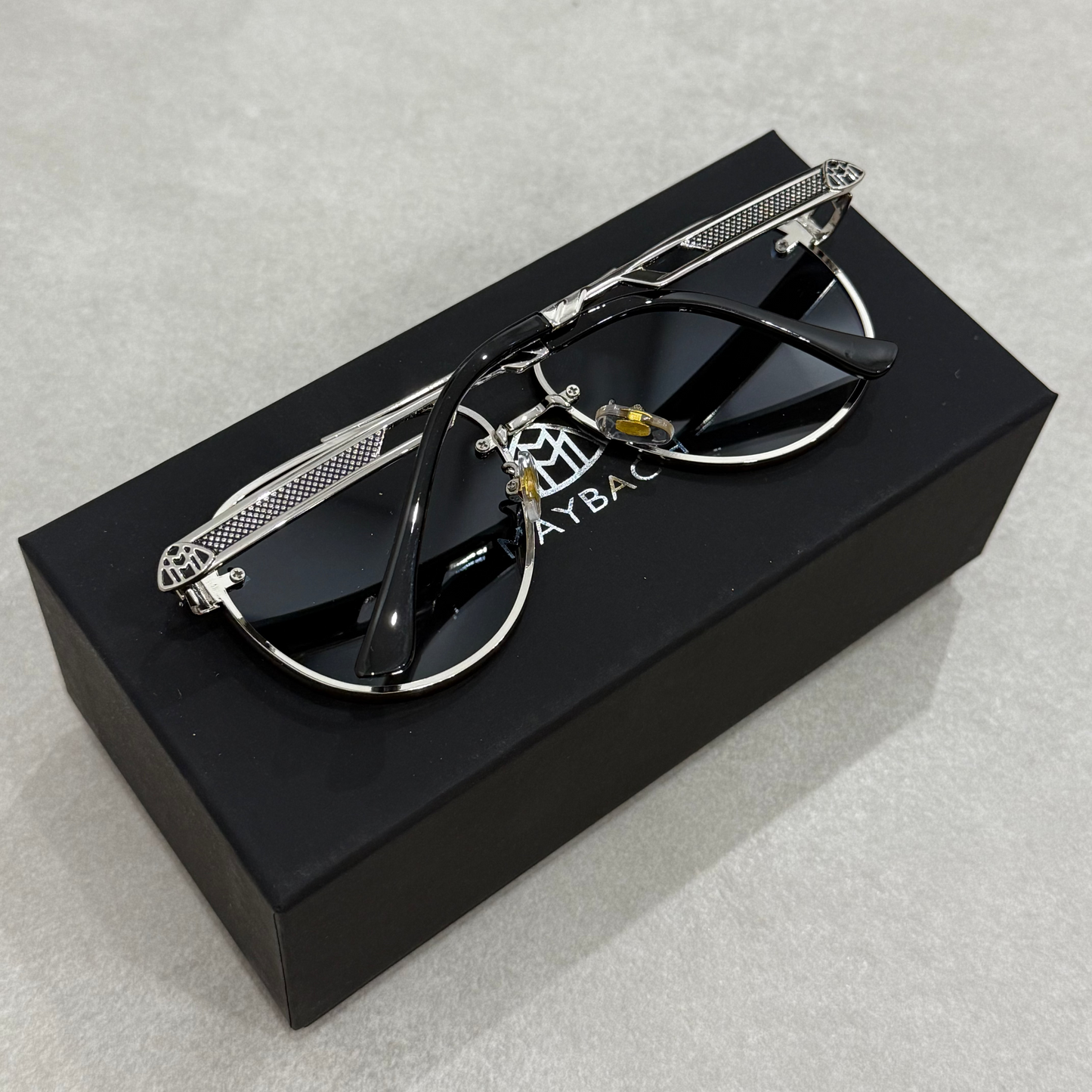 BLUE FRAME MAYBACH SUNGLASSES