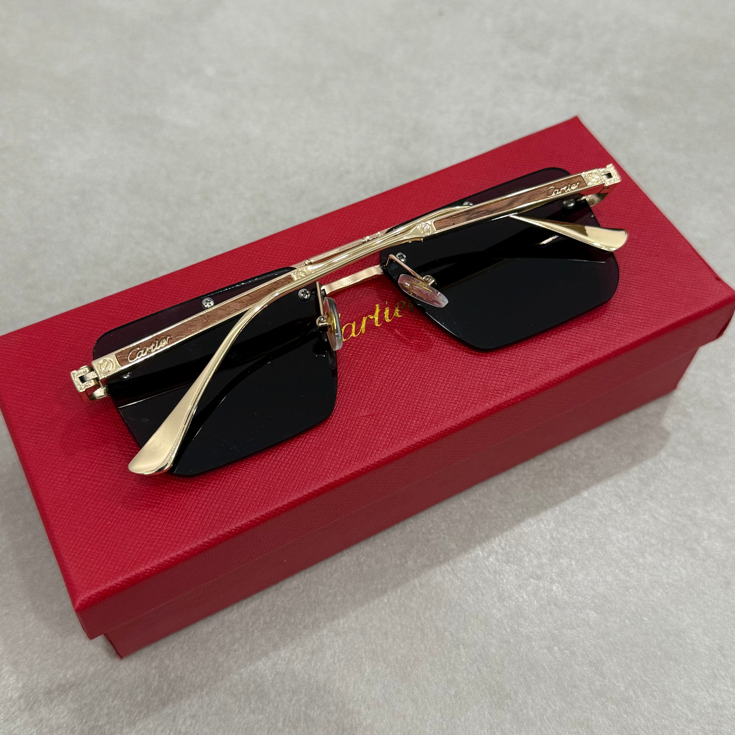 CARTIER SQUARE AVIATOR SUNGLASSES