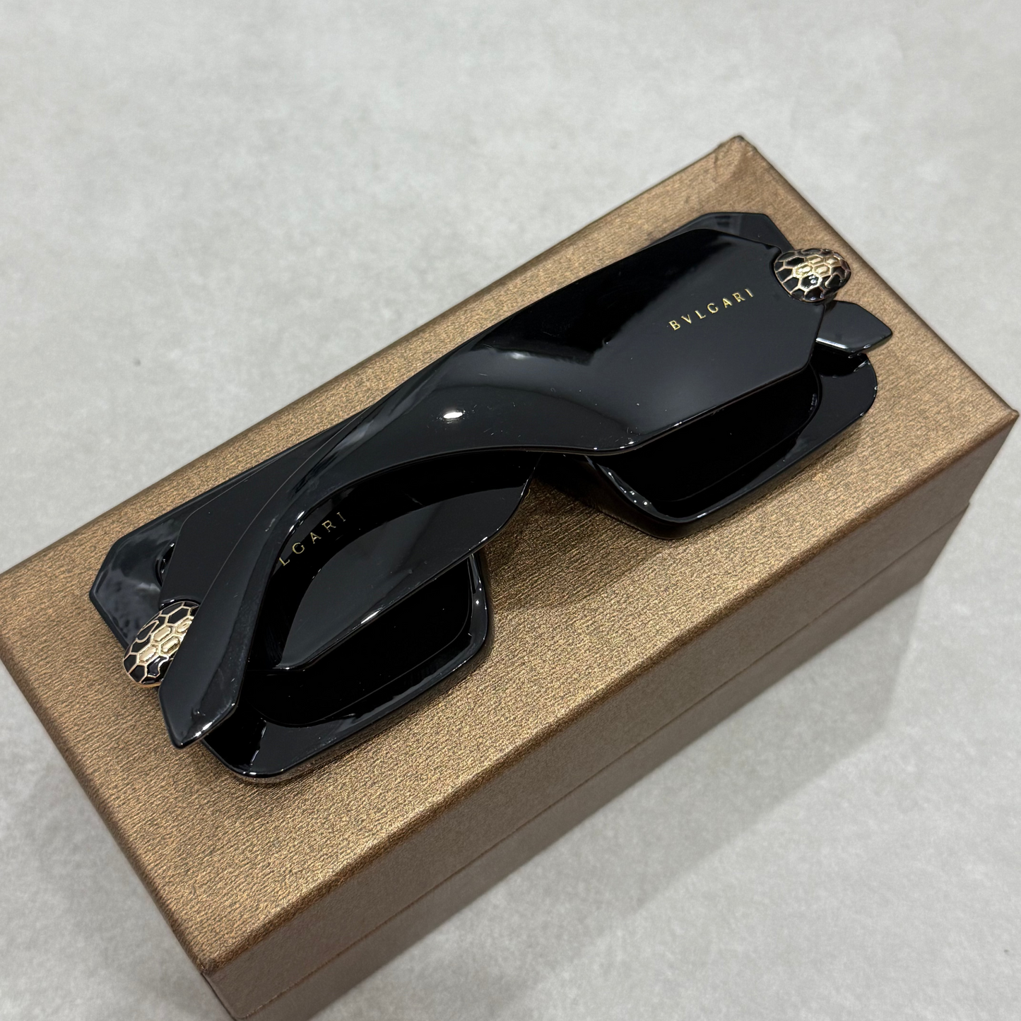 BVLGARI SQUARE SNAKE SUNGLASSES