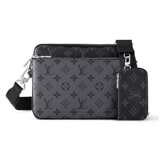 LOUIS VUITTON TRIO MESSENGER BAG MONOGRAM ECLIPSE